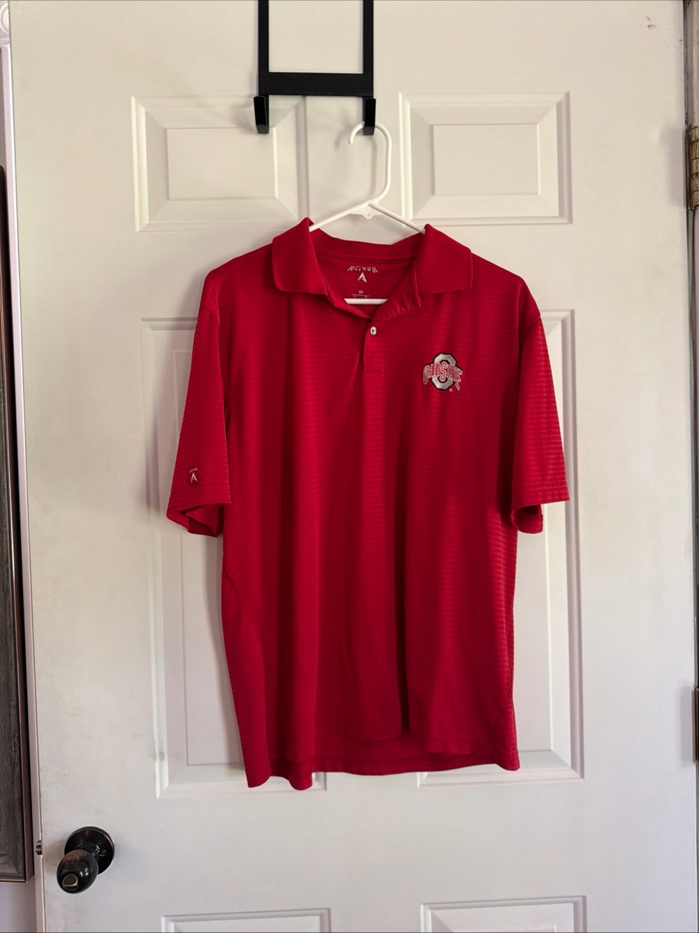 Antigua Red Ohio State Buckeyes Polo